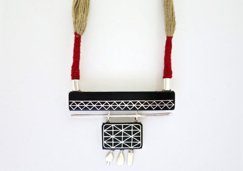 Conversation starter Bidri dori necklace - Lai