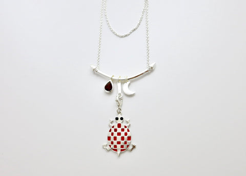 Indian folk art charm necklace - Lai