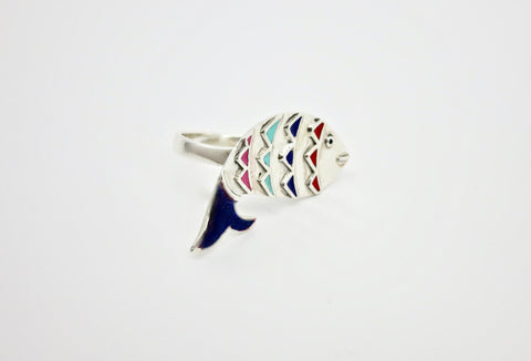 Playful 'mahi' (fish) statement ring - Lai