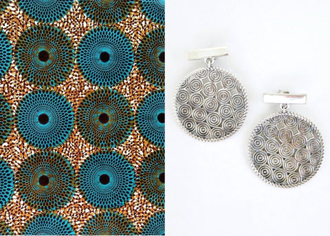 Zuri concentric circle pattern earrings - Lai